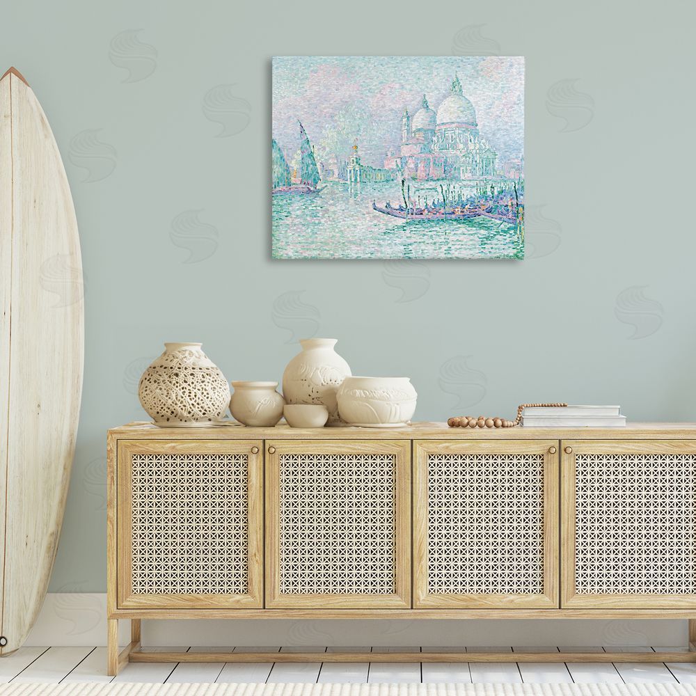 one1000paintings Classical Venice Signac Painting Canvas Wall Art Print in Room