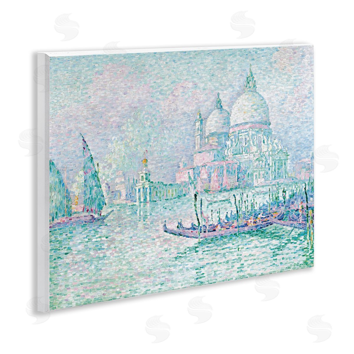 one1000paintings Classical Venice Signac Painting Wooden Wall Plaque Art Print