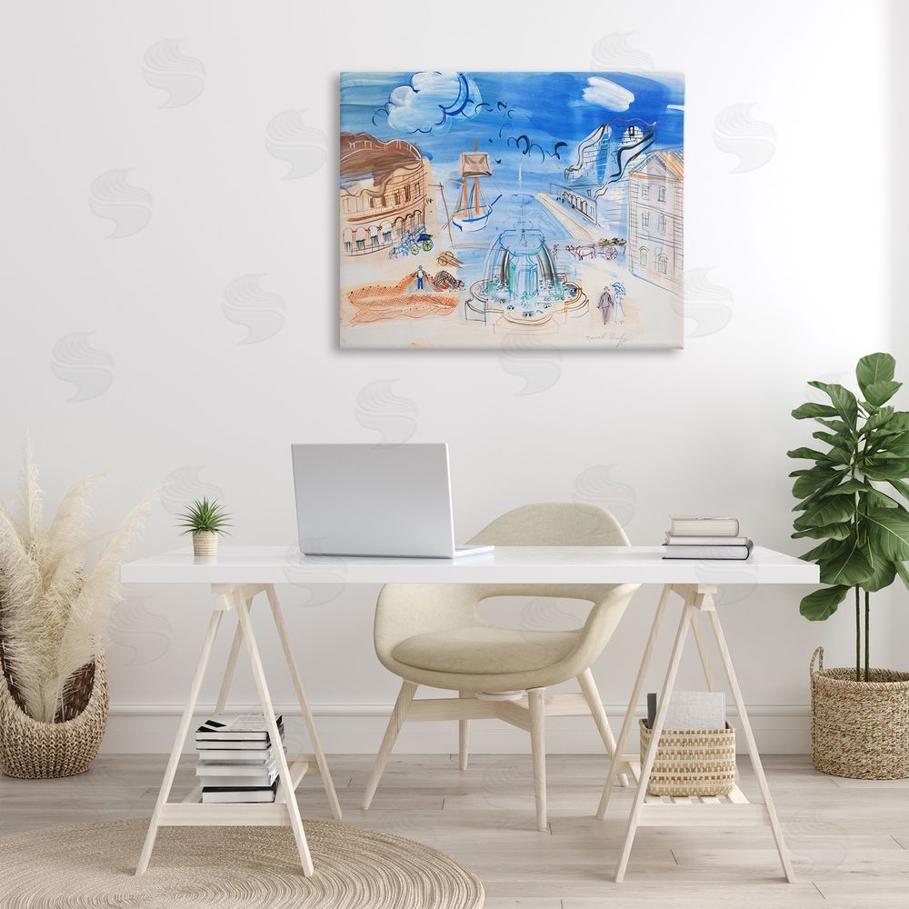 one1000paintings Classical Raoul Dufy Composition Canvas Wall Art Print in Room