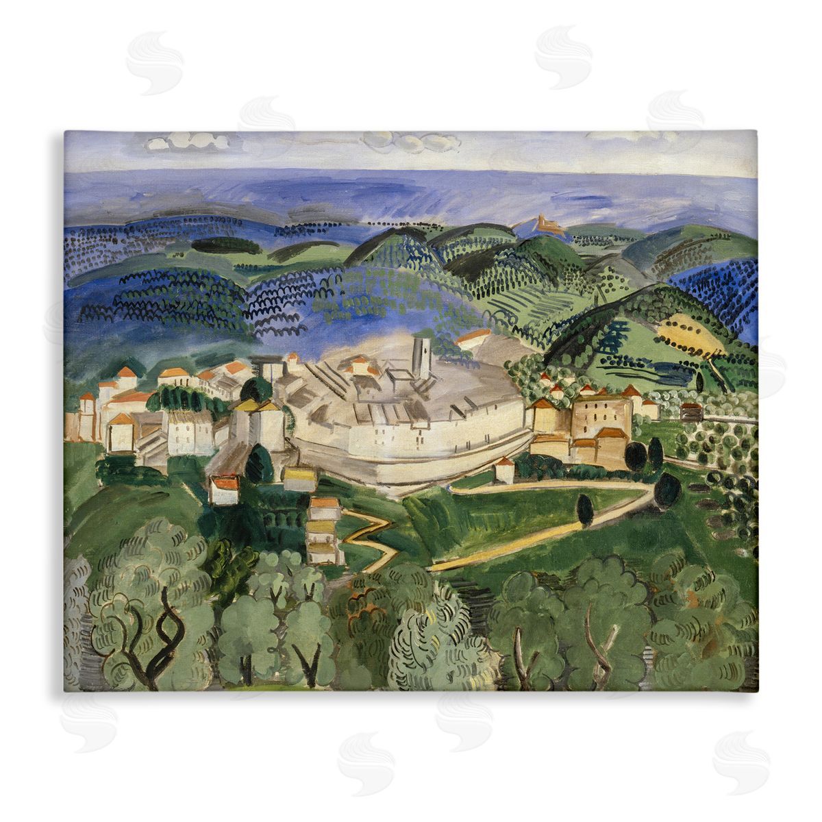 one1000paintings Classic Raoul Dufy Landscape Canvas Wall Art Print