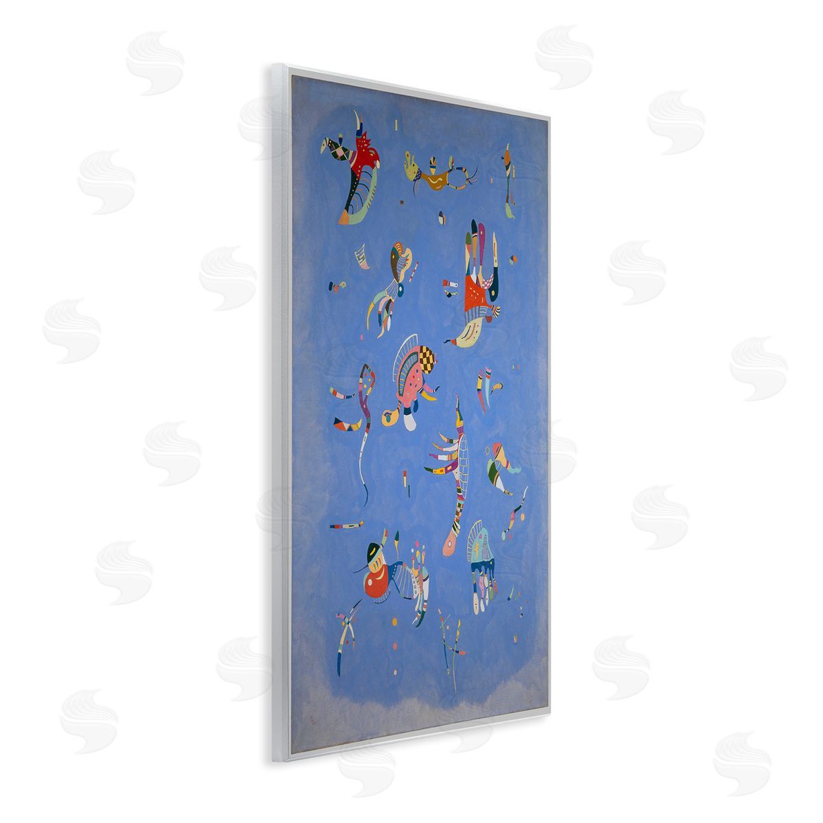 one1000paintings Kandinsky Sky Blue Painting Wooden Wall Plaque Art Print