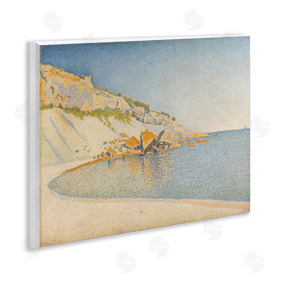 one1000paintings Classical Paul Signac Painting Wooden Wall Plaque Art Print