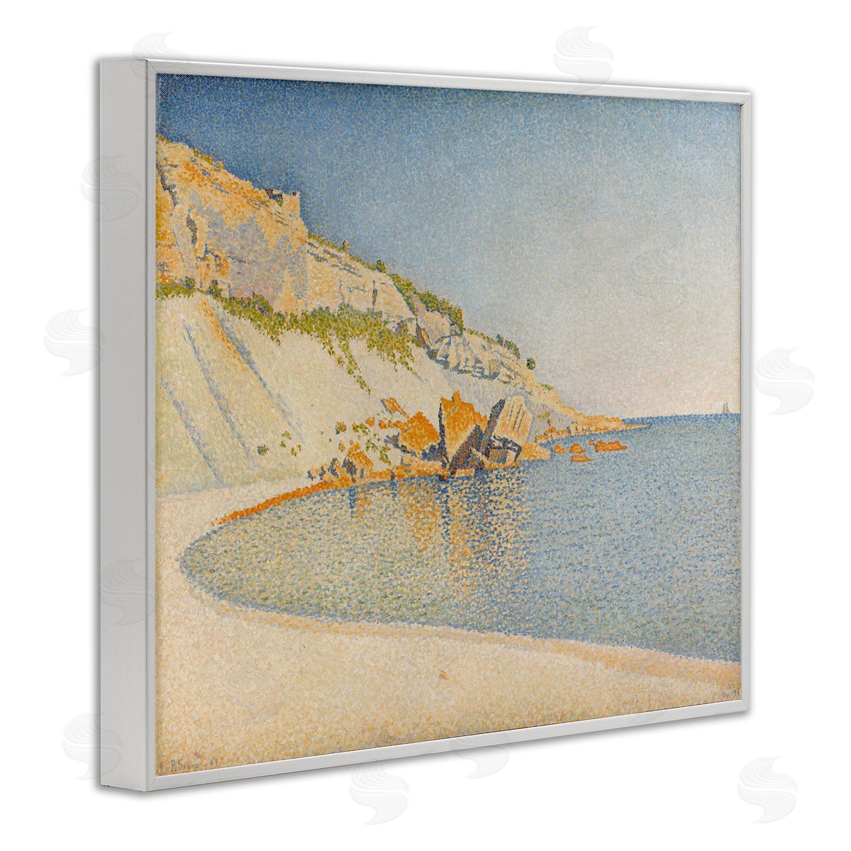 one1000paintings Classical Paul Signac Painting White Framed Giclee Wall Art Print