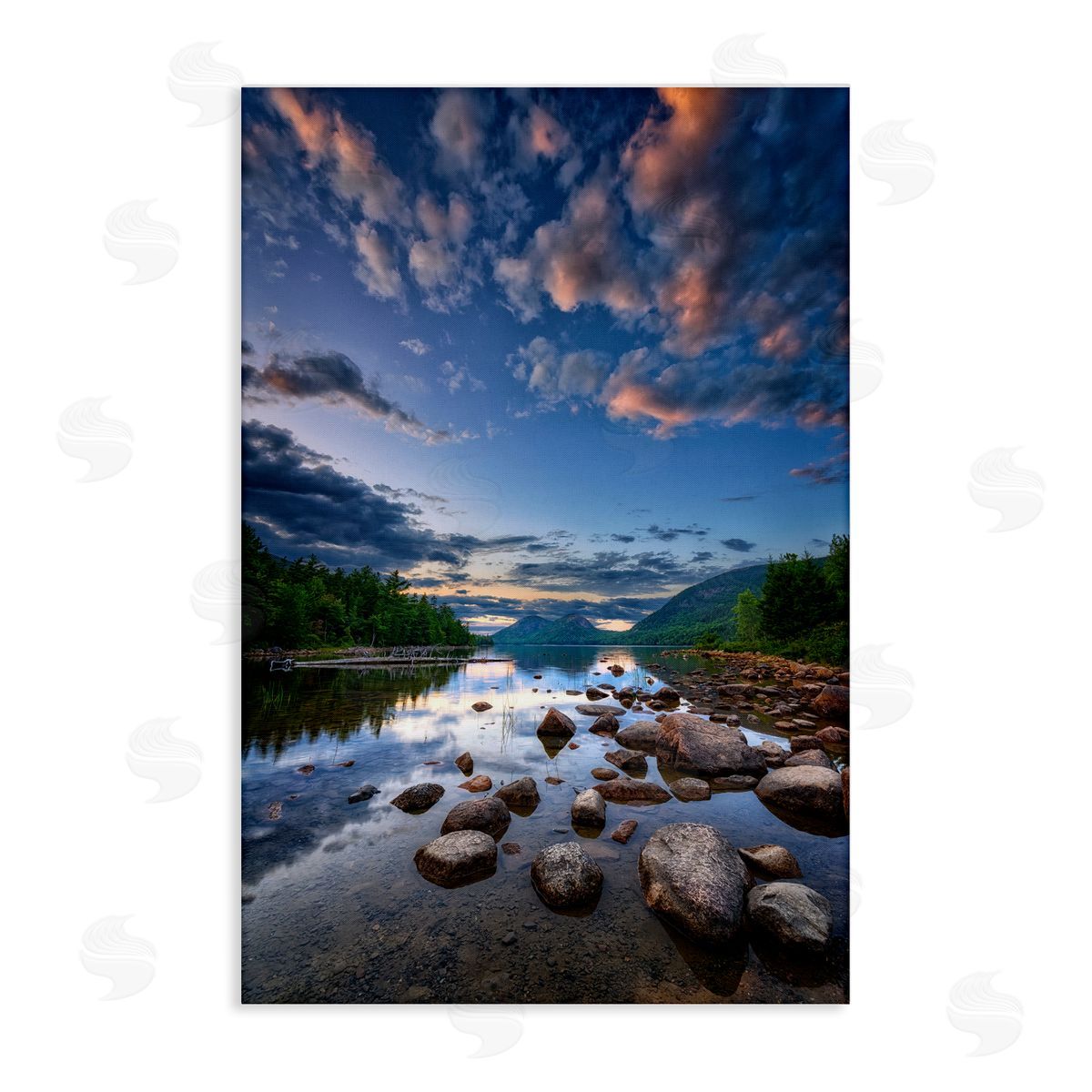 Rick Berk Rocky Mountainous Shore Canvas Wall Art Print
