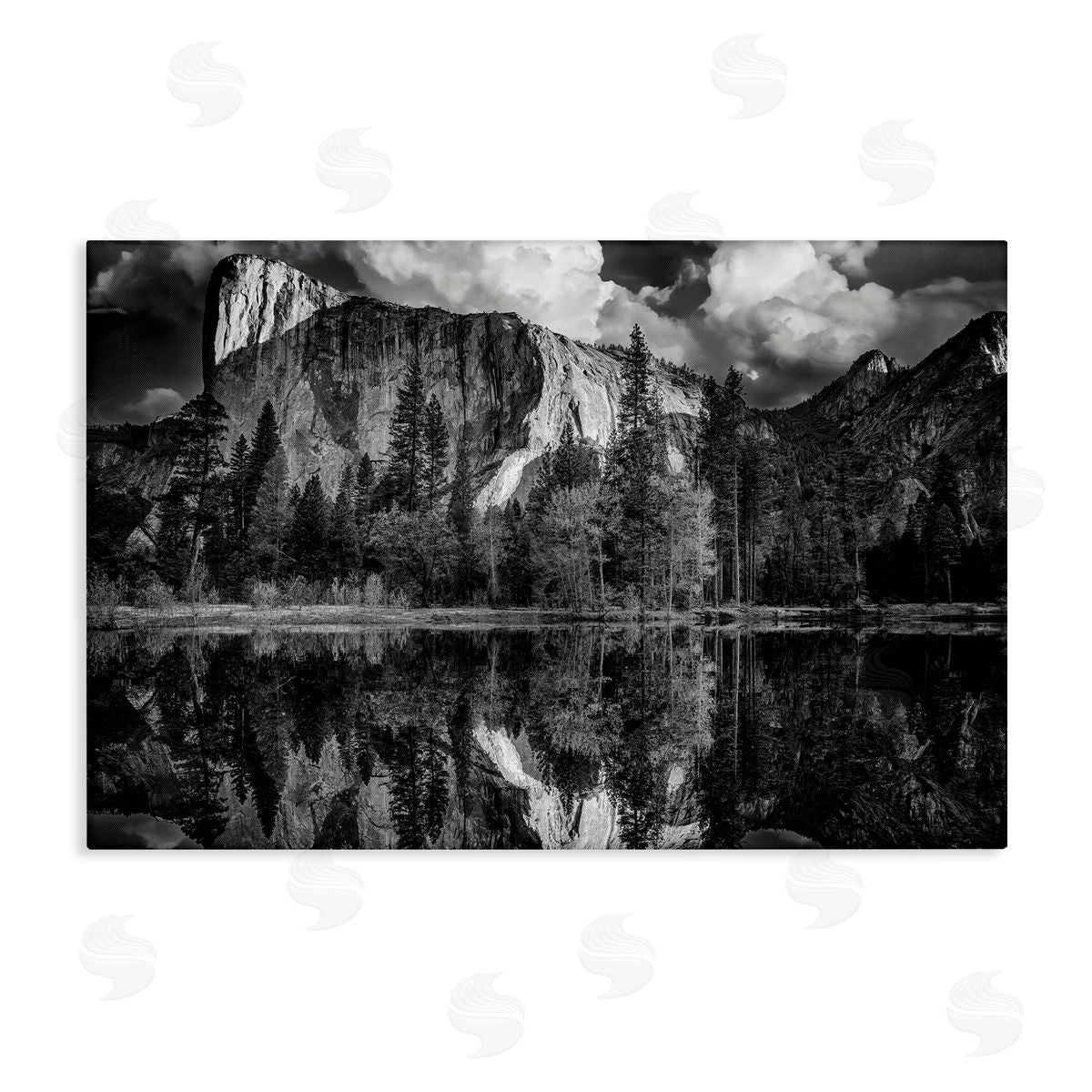 Rick Berk Forest Trees Lake Reflection Canvas Wall Art Print