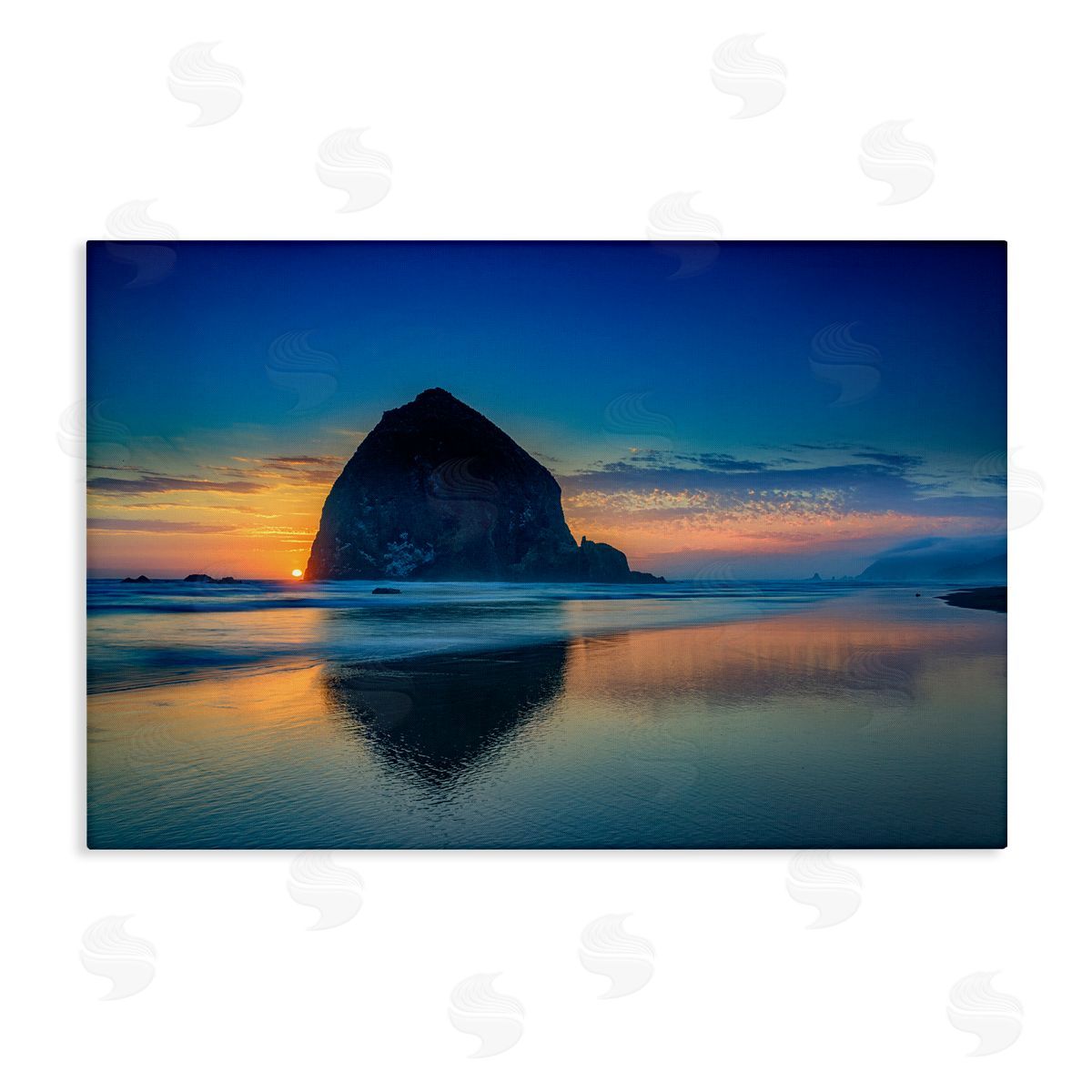 Rick Berk Deep Sunset Island View Canvas Wall Art Print