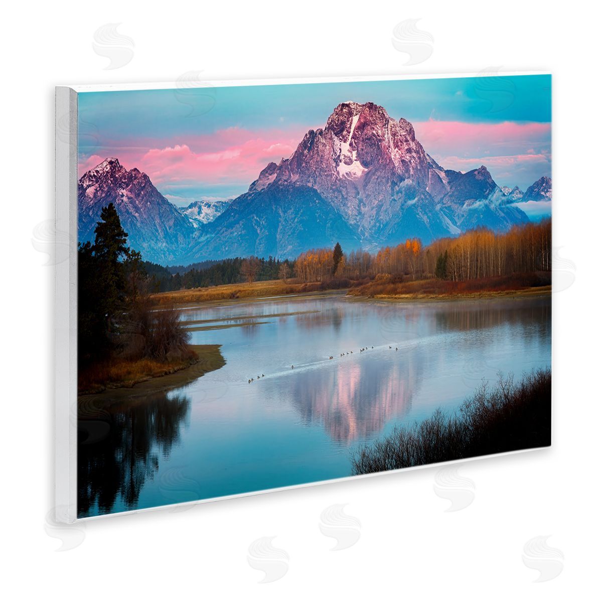 Rick Berk Vast Mountain Lake Photography Wooden Wall Plaque Art Print