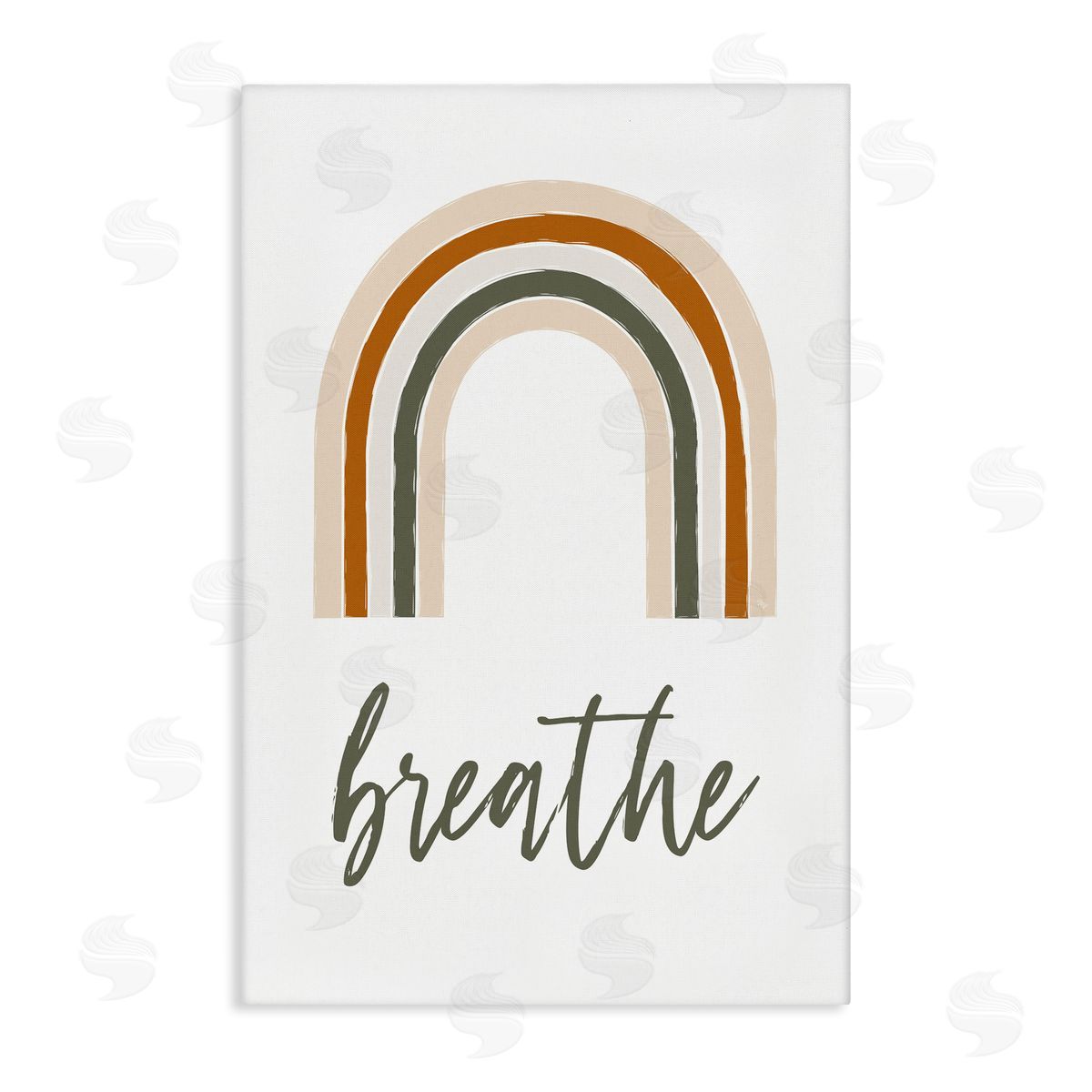 Martina Pavlova Breathe with Subtle Earth Tones Canvas Wall Art Print