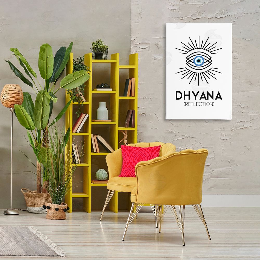 Martina Pavlova Dhyana Reflection Eye Canvas Wall Art Print in Room