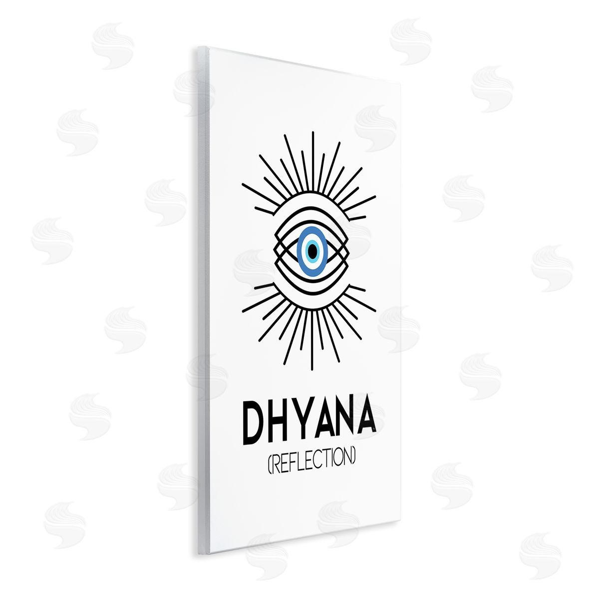Martina Pavlova Dhyana Reflection Eye Wooden Wall Plaque Art Print