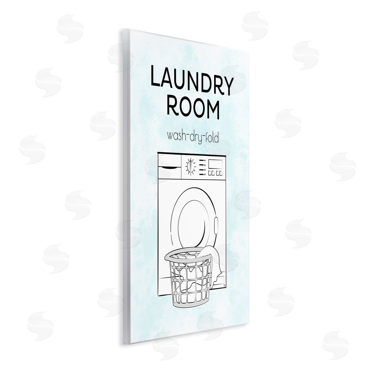 Martina Pavlova Minimal Laundry Wash Dry Fold Wooden Wall Plaque Art Print