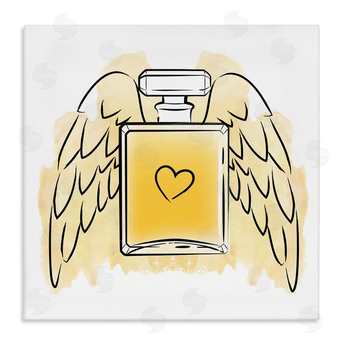 Martina Pavlova Perfume with Angel Wings Canvas Wall Art Print