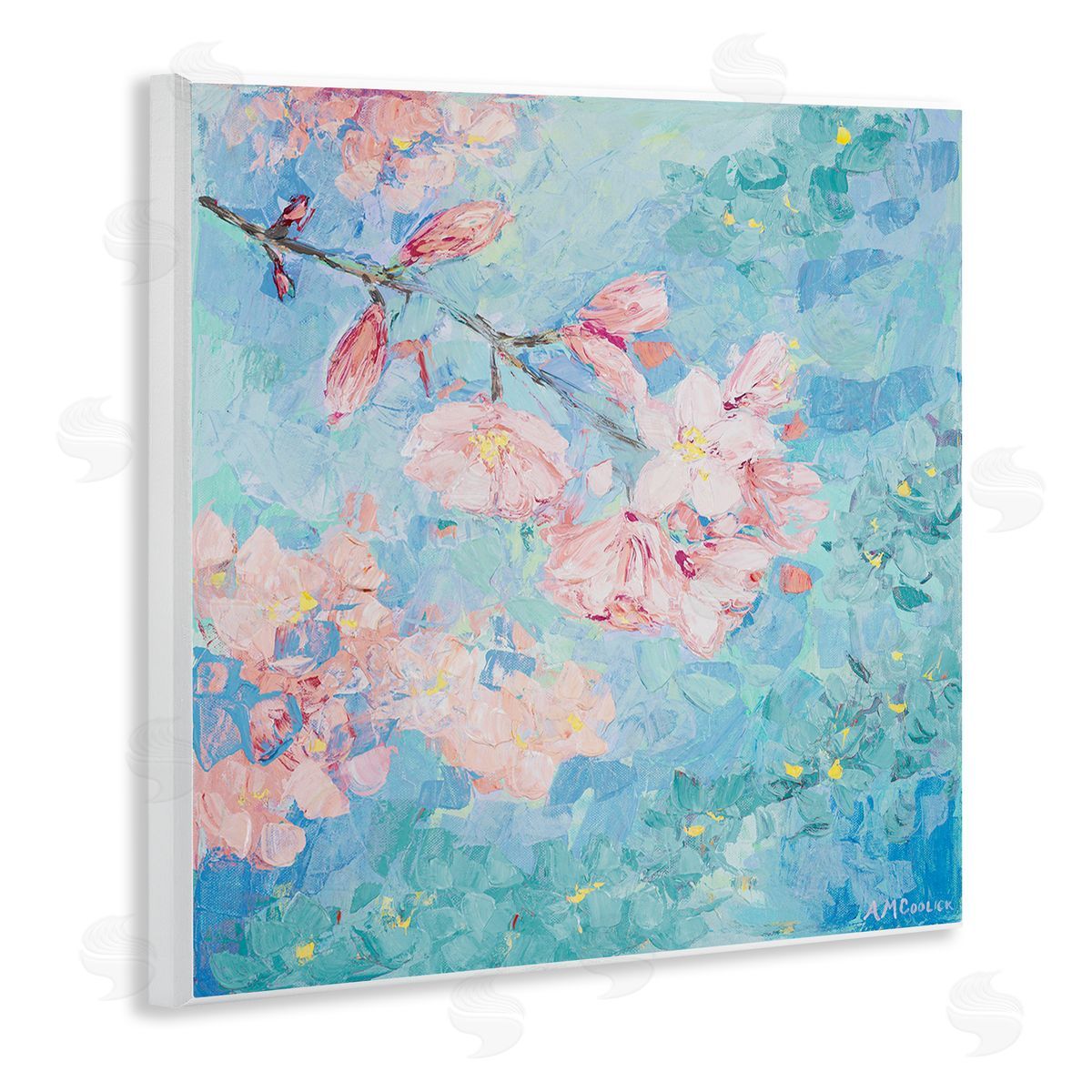 Ann Marie Coolick Yoshino Cherry Blossom Wooden Wall Plaque Art Print