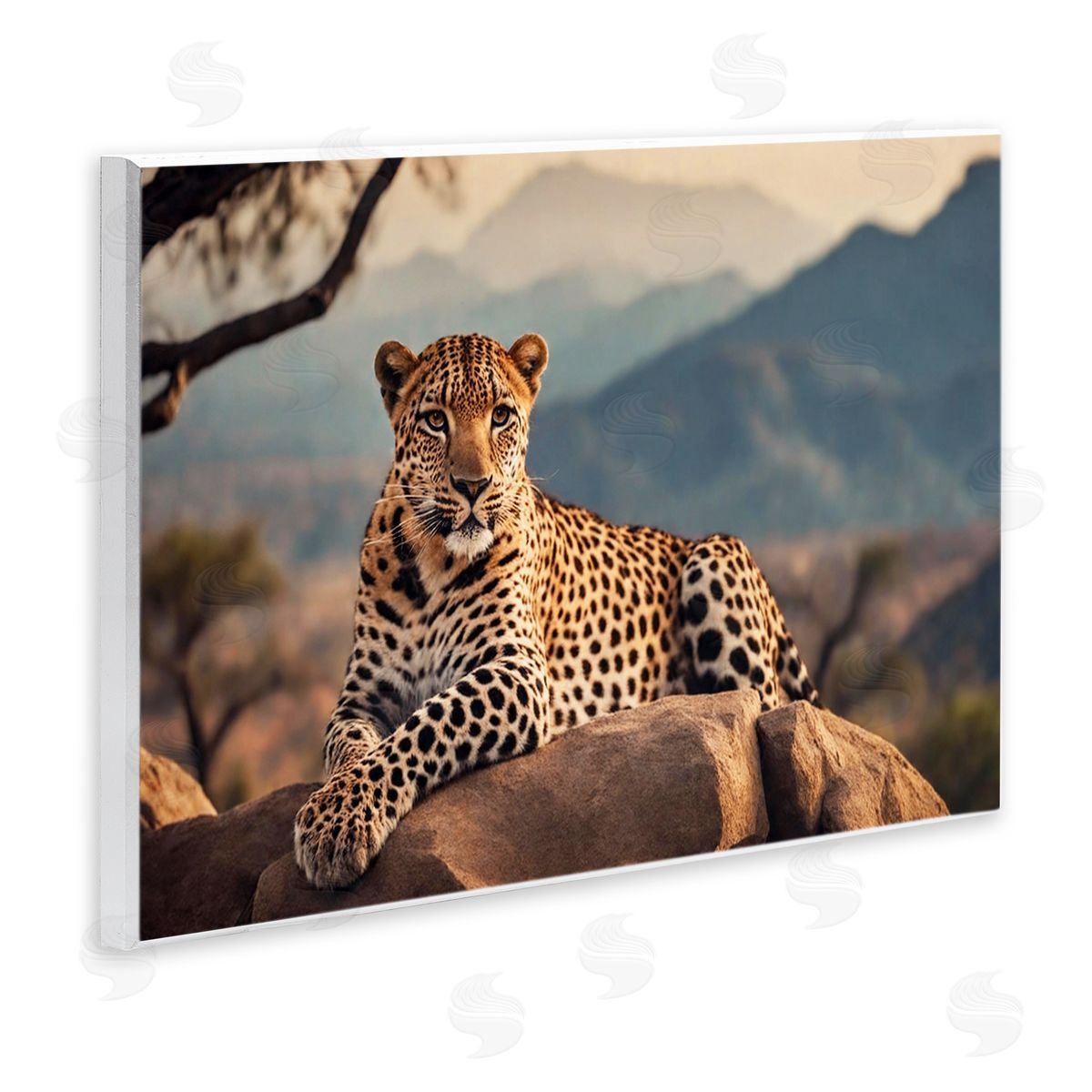 Intense Watching Cheetah Wood Plaque Wall Art, Home Decor by Noah Bay