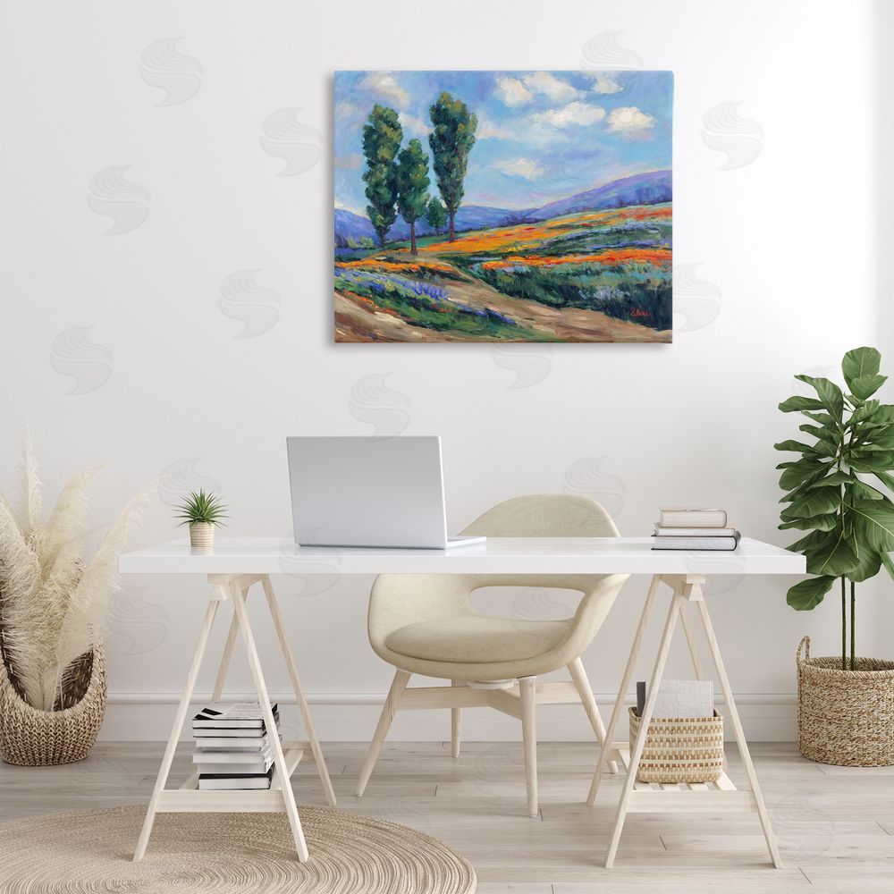 Alexi Fine Rolling Hills Traditional Landscape Canvas Wall Art Print in Room
