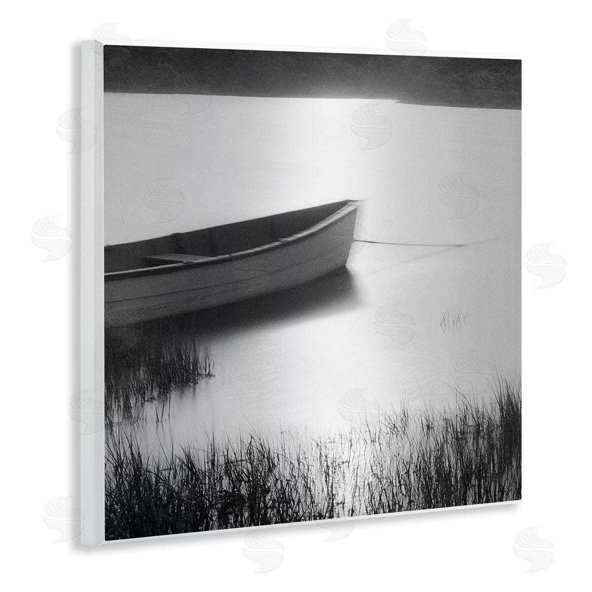 Chip Forelli Rowboat on Peaceful Shore Wooden Wall Plaque Art Print