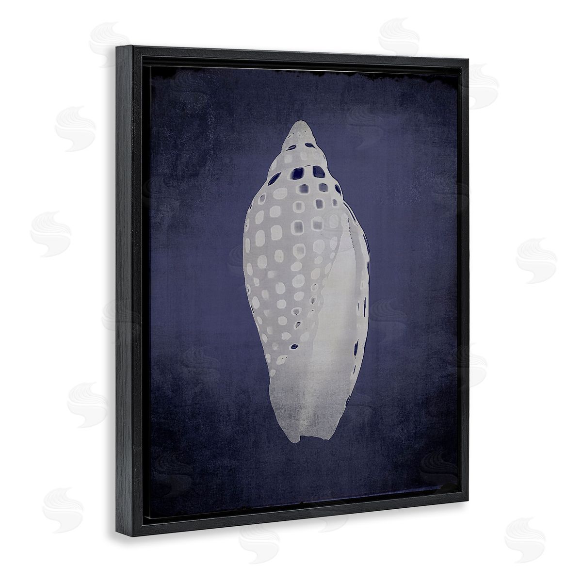 Junonia on Indigo Black Floating Frame Canvas Wall Art, Home Decor by Graffi*tee Studios