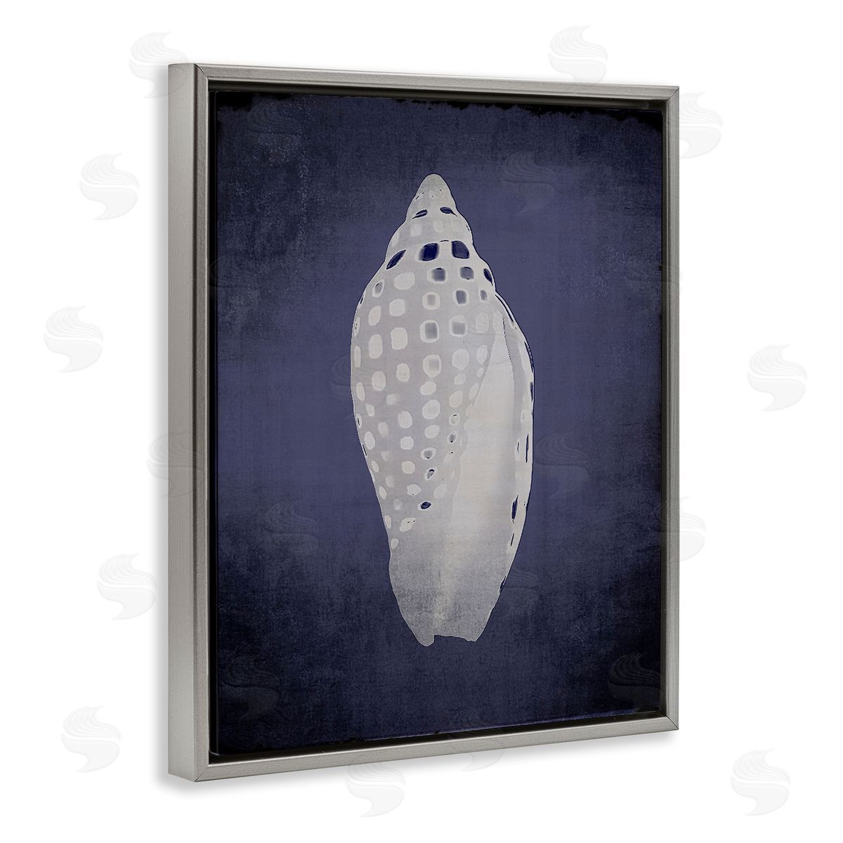 Junonia on Indigo Grey Floating Frame Canvas Wall Art, Home Decor by Graffi*tee Studios