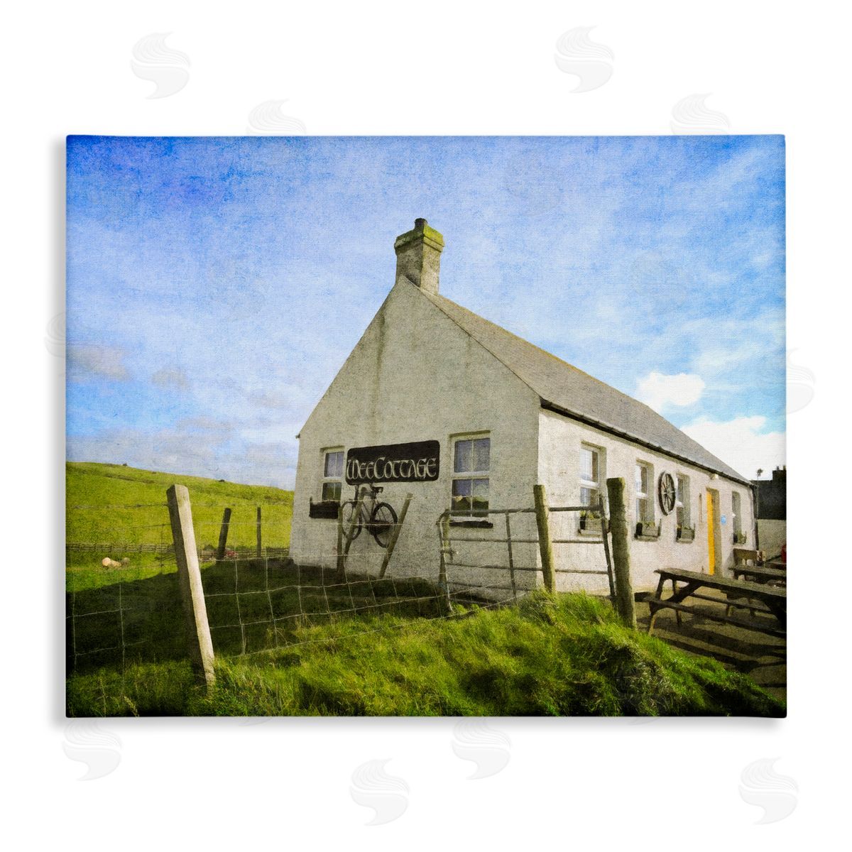 Graffitee Studios Wee Cottage Countryside Canvas Wall Art Print