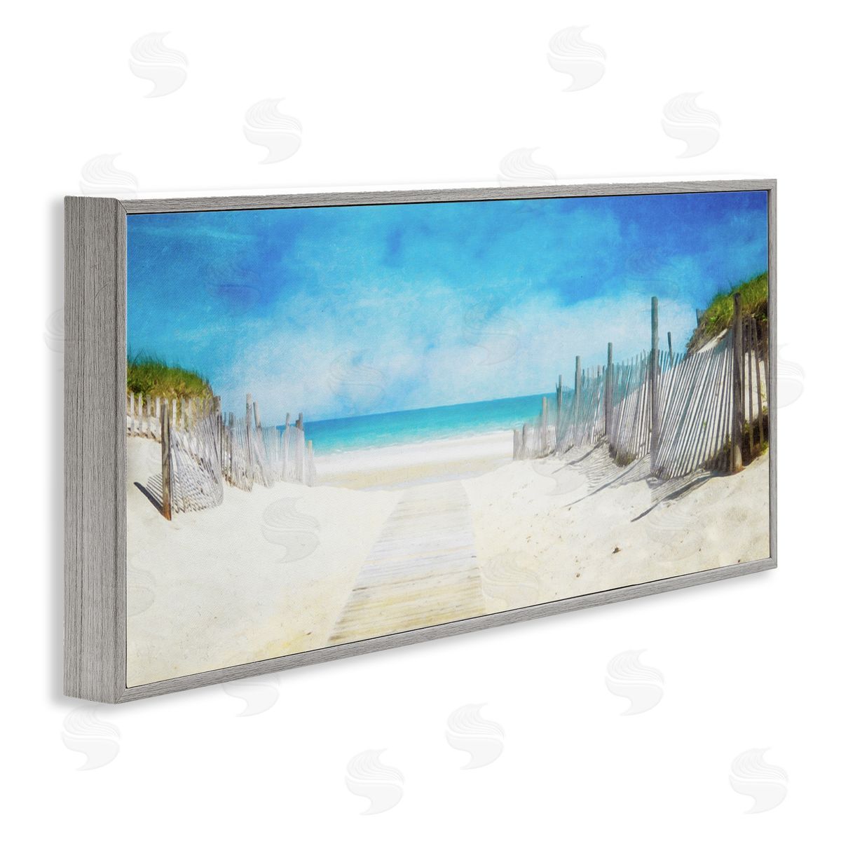 Dunes Of The Cape Grey Frame Print Wall Art, Home Decor by Graffi*tee Studios