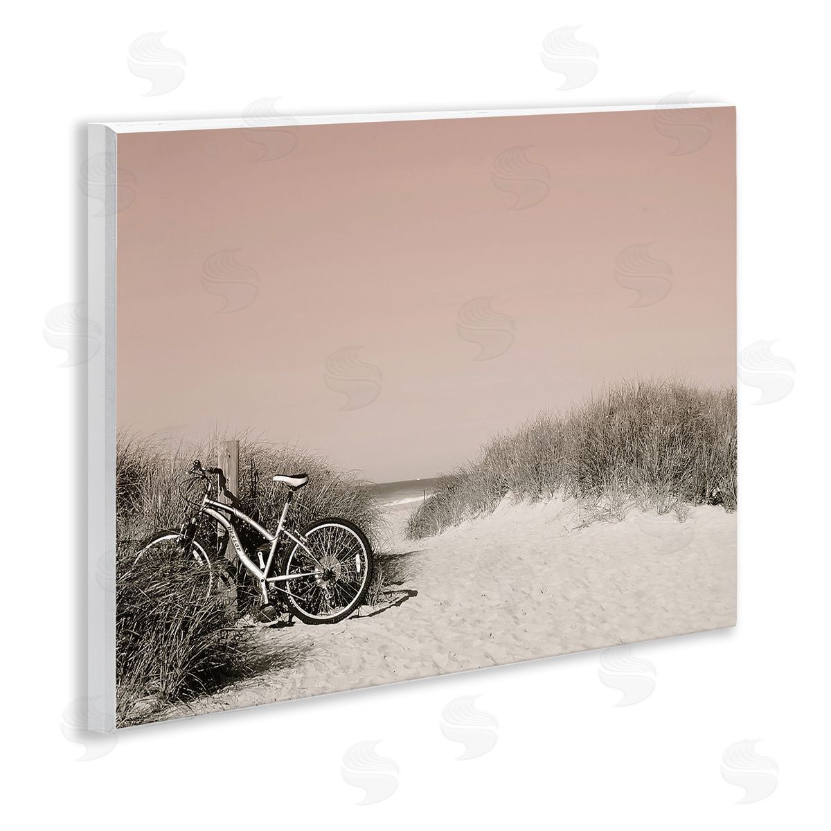Graffitee Studios Bicycle Ride Paused Wooden Wall Plaque Art Print