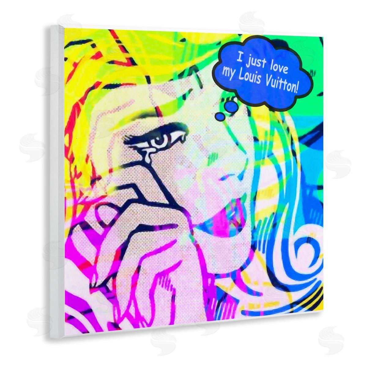 Graffitee Studios Pop Comic Style Glam Wooden Wall Plaque Art Print