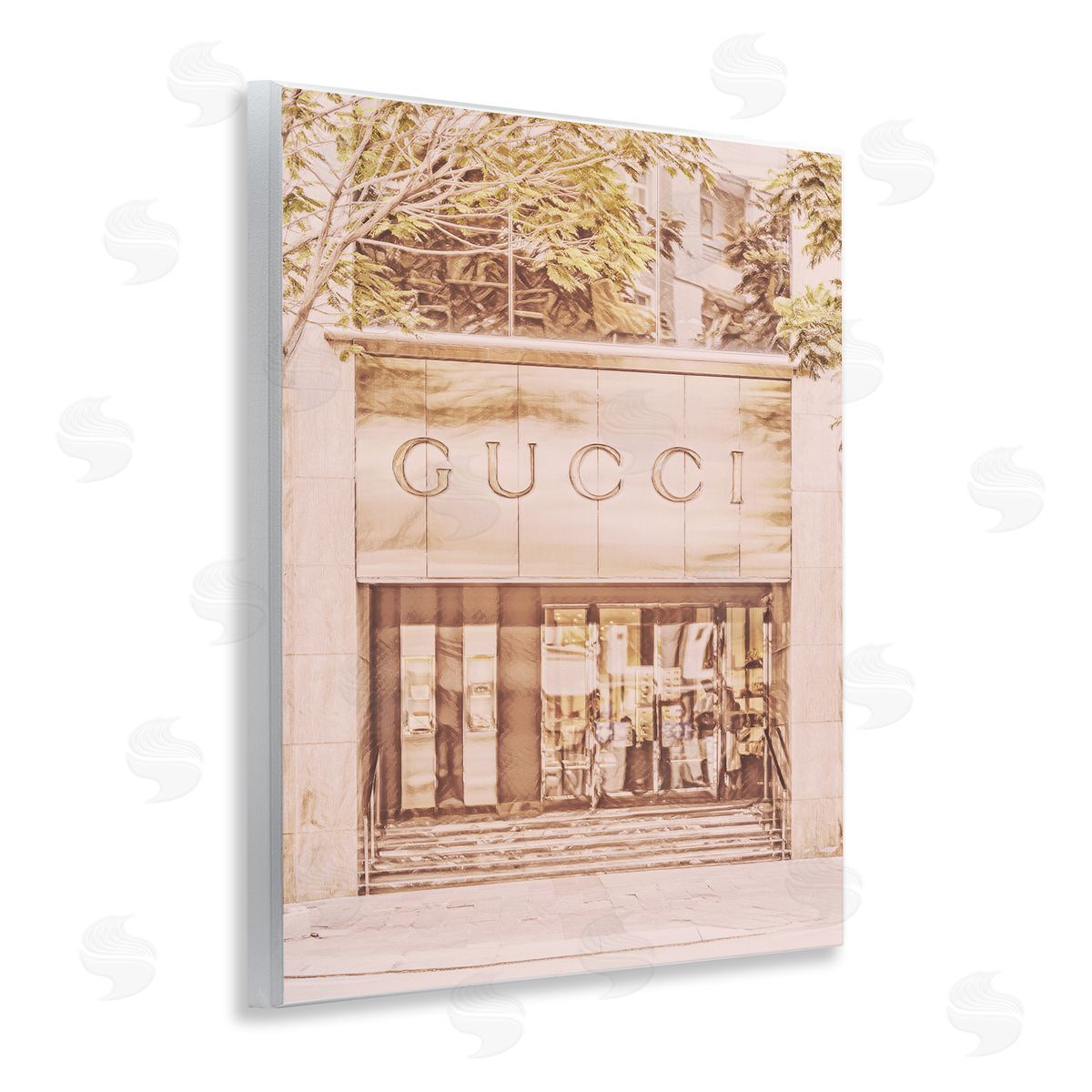 Pink Designer Storefront Wood Plaque Wall Art, Home Decor by Graffi*tee Studios