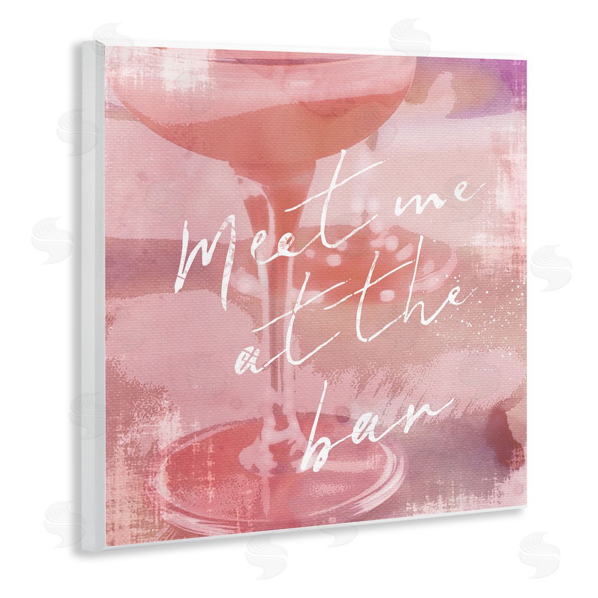 Graffitee Studios Meet Me at Bar Martini Wooden Wall Plaque Art Print