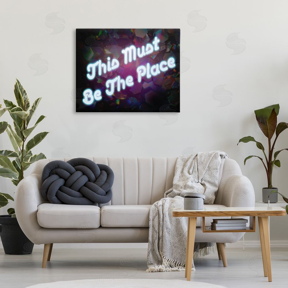 Graffitee Studios This Must Be The Place Canvas Wall Art Print in Room