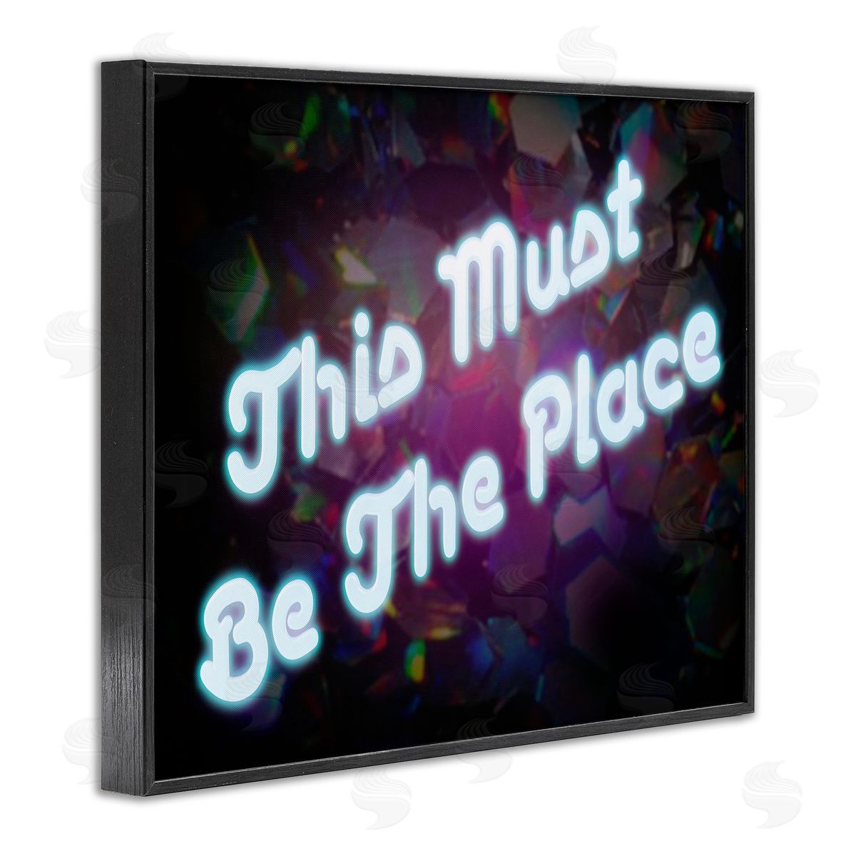 Graffitee Studios This Must Be The Place Black Framed Giclee Wall Art Print