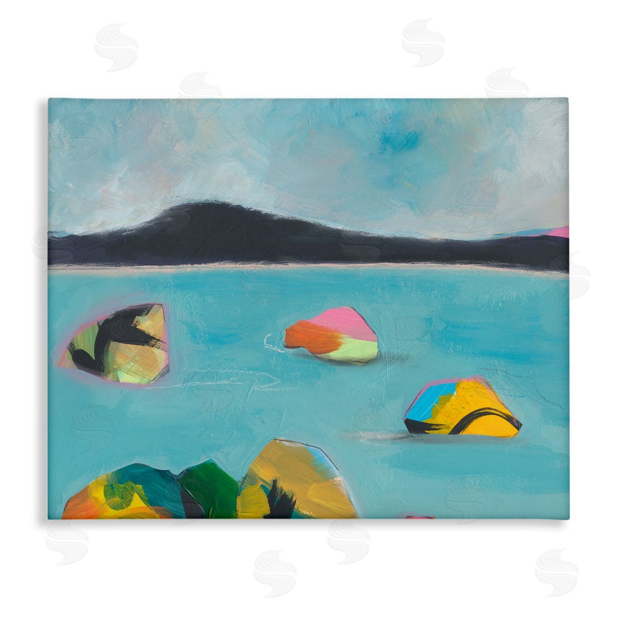 Jan Weiss Abstract Sea Buoys Canvas Wall Art Print