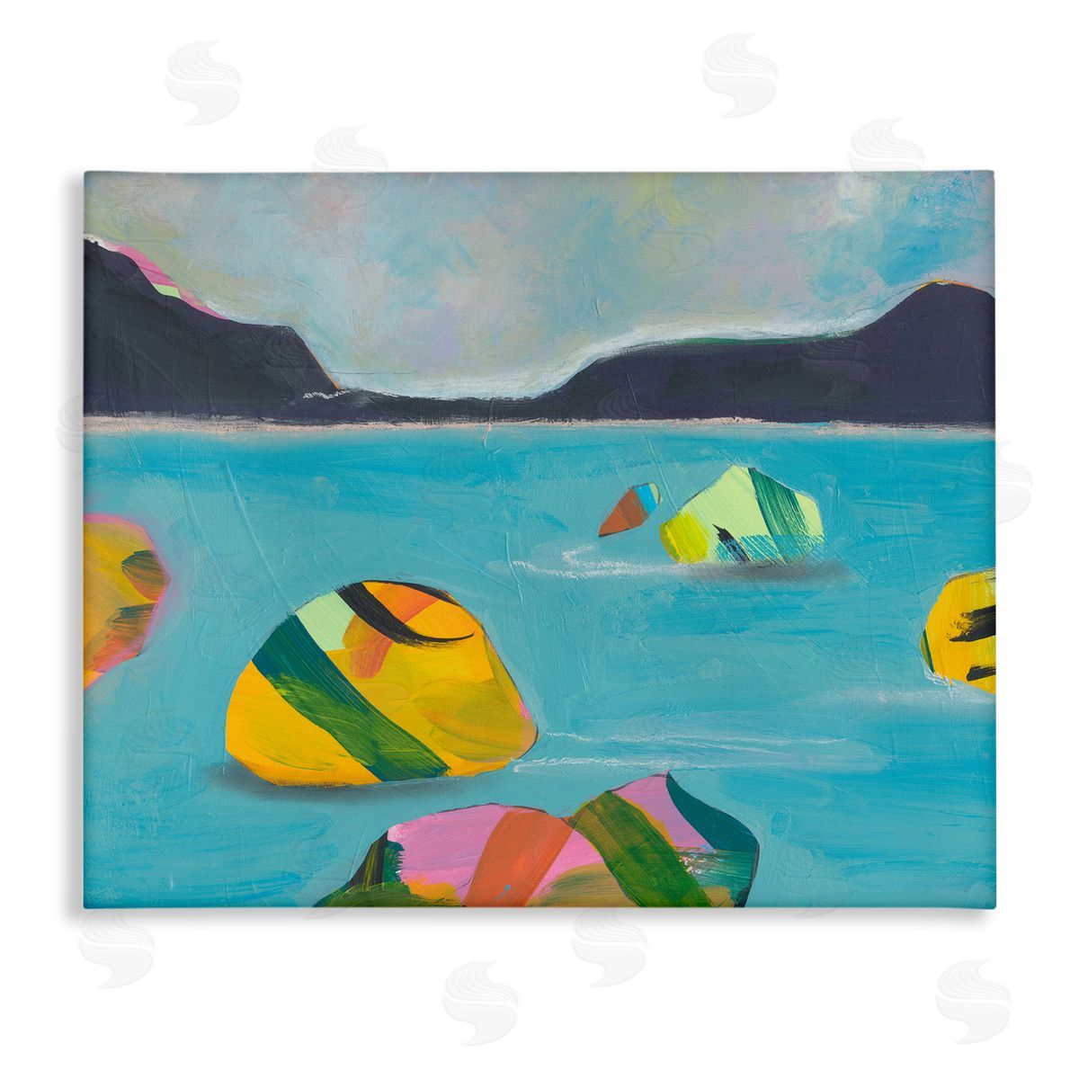 Jan Weiss Sea Buoys Floating Canvas Wall Art Print