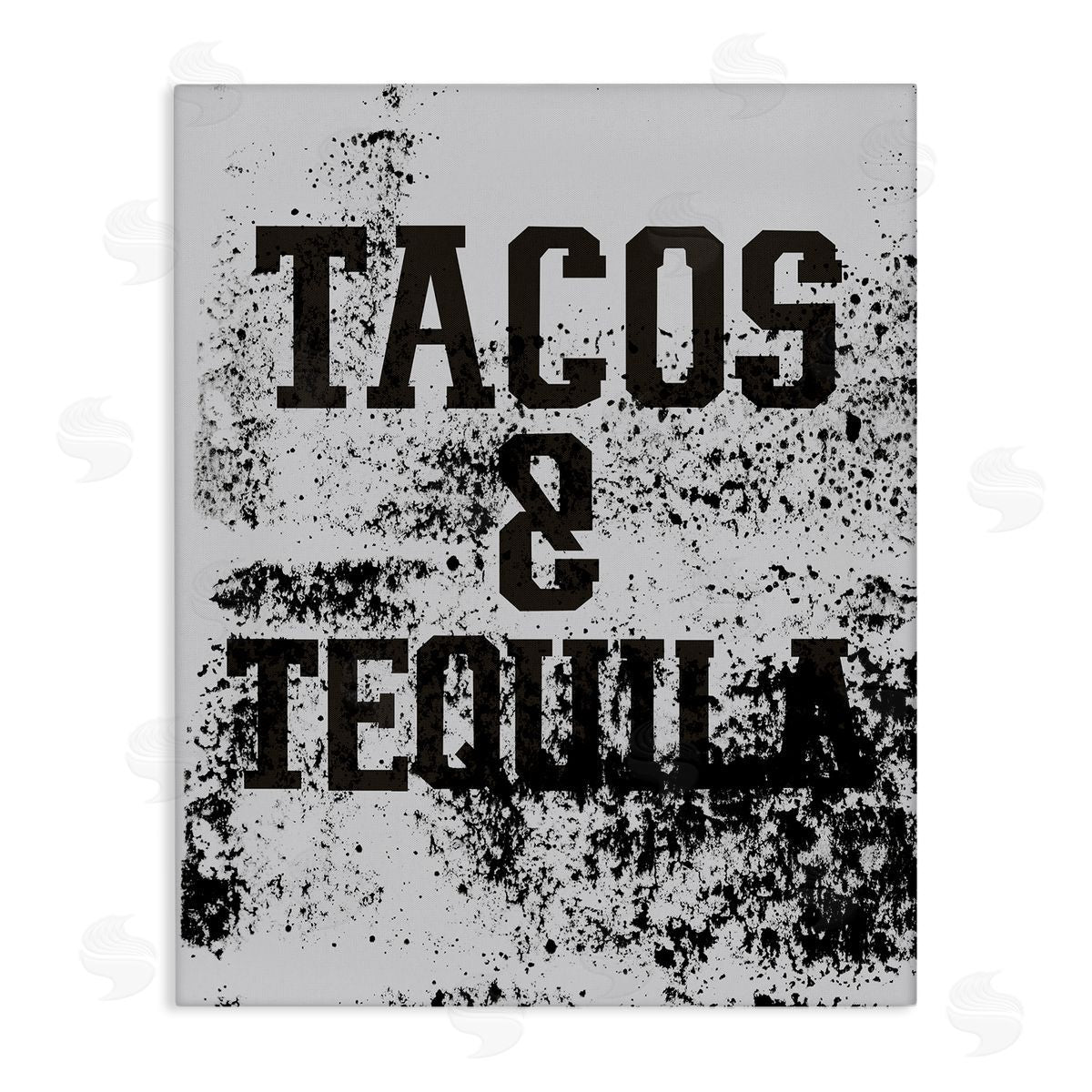 Tacos & Tequila with Splatter Canvas Wall Art, Home Decor by Jessica Weifle