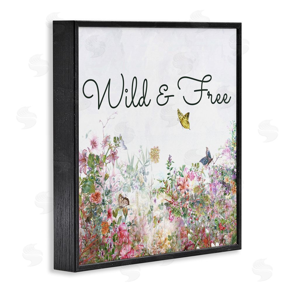 Karen Smith Wild & Free Butterflies Black Framed Giclee Wall Art Print