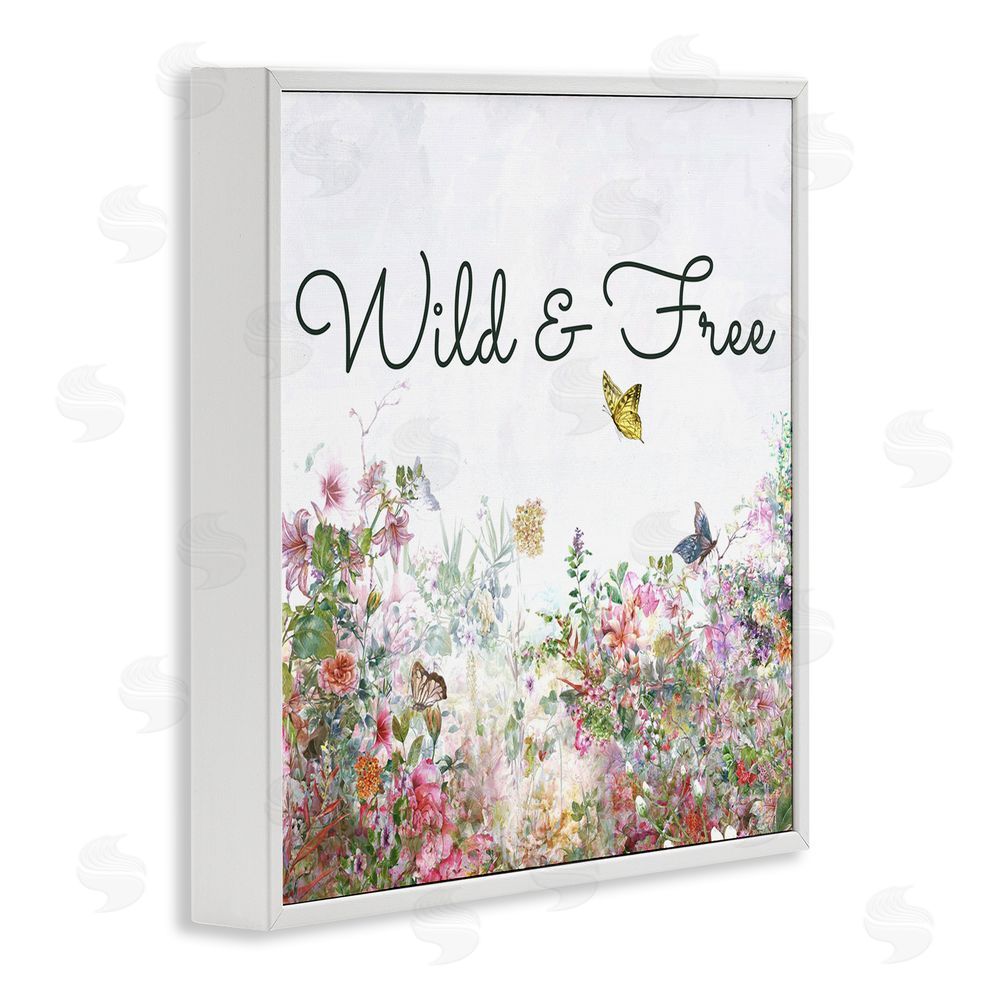 Karen Smith Wild & Free Butterflies White Framed Giclee Wall Art Print