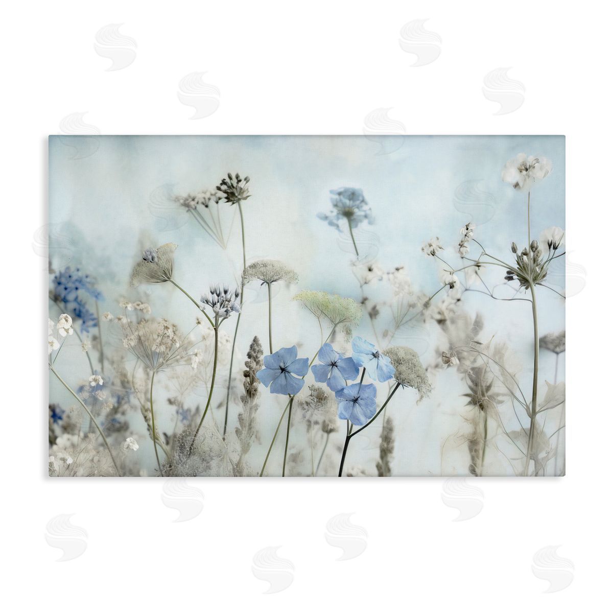 Blooming Subtle Wildflowers Canvas Wall Art, Home Decor by Irene Weisz