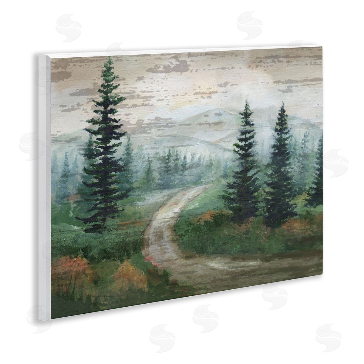 Nan Path Through Wilderness Wooden Wall Plaque Art Print