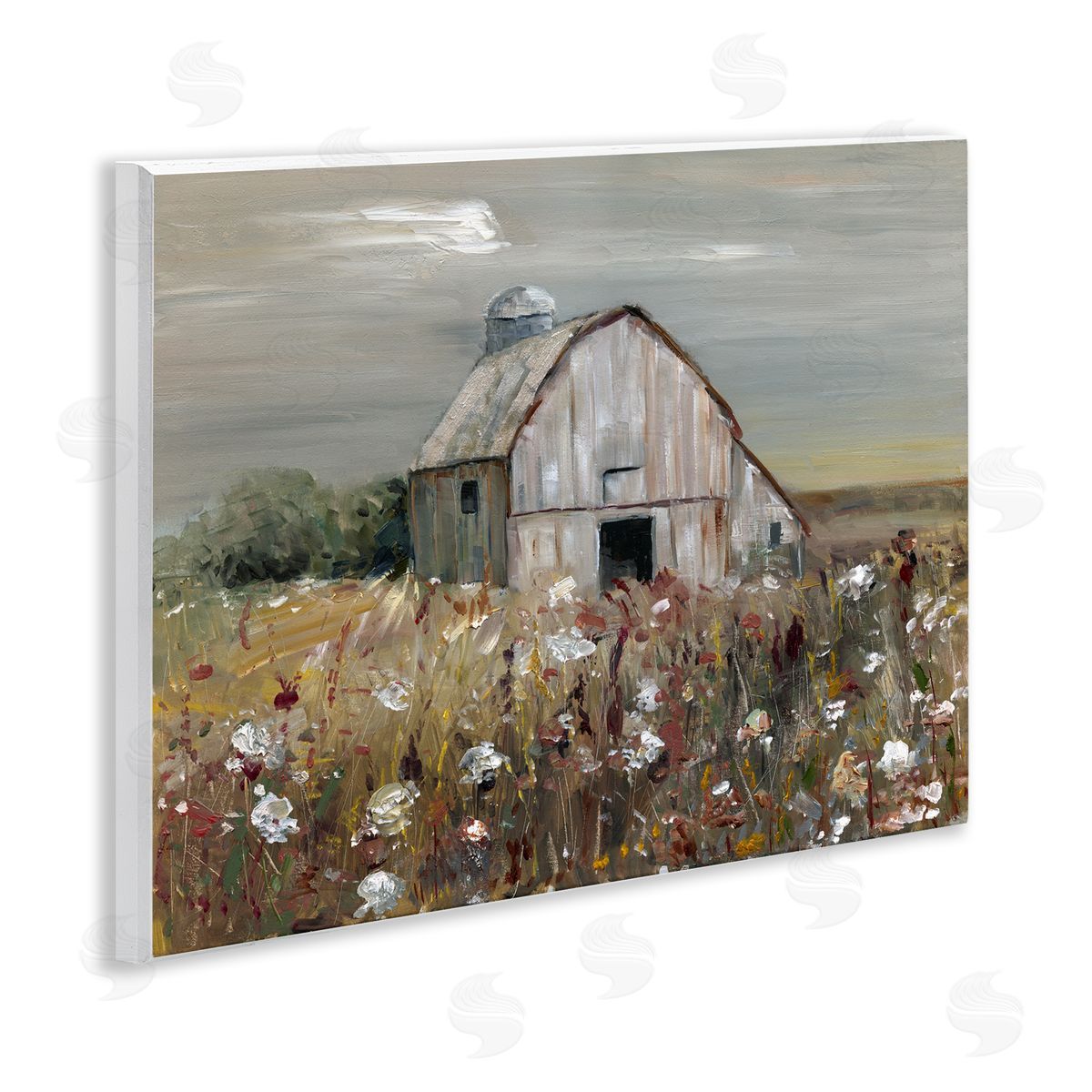 Sally Swatland Natural Farm Landscape Wooden Wall Plaque Art Print