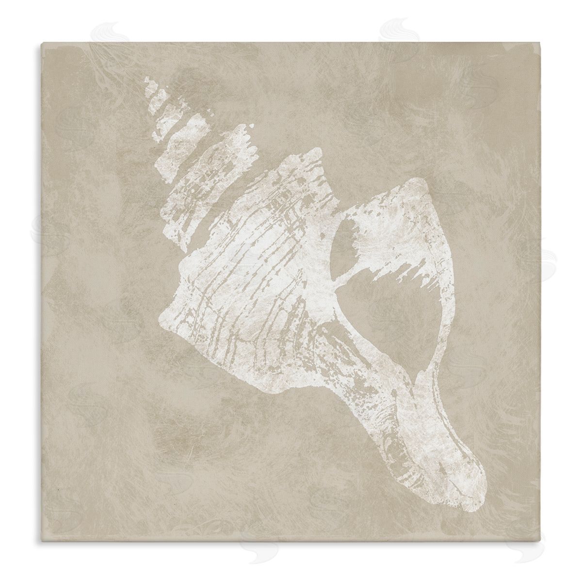 Carol Robinson Rustic Distressed Conch Canvas Wall Art Print
