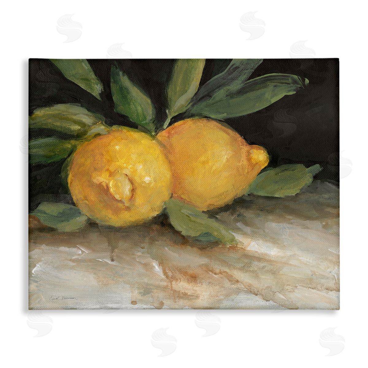 Carol Robinson Traditional Lemons Duo Canvas Wall Art Print