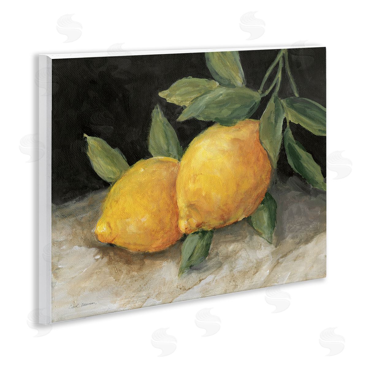 Carol Robinson Pair of Lemons Still Life Wooden Wall Plaque Art Print