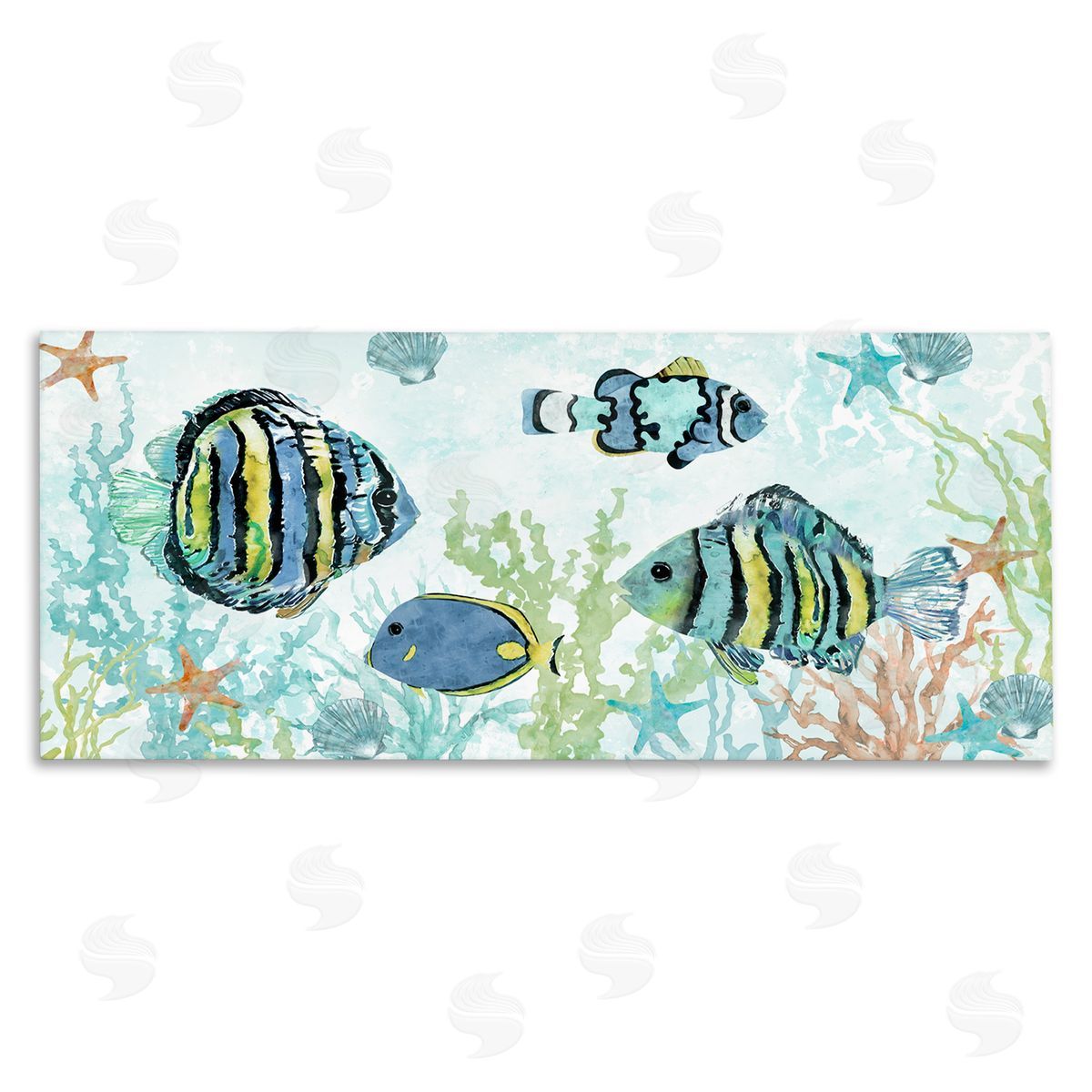 Various Fish Underwater Canvas Wall Art, Home Decor by Carol Robinson