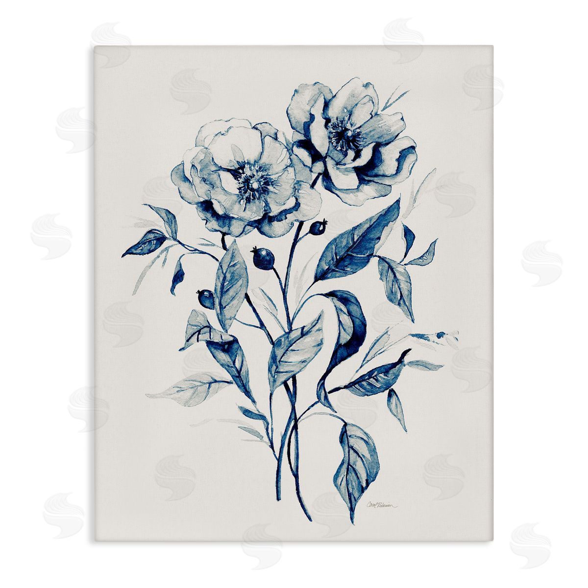 Vintage Flower Bundle Canvas Wall Art, Home Decor by Carol Robinson