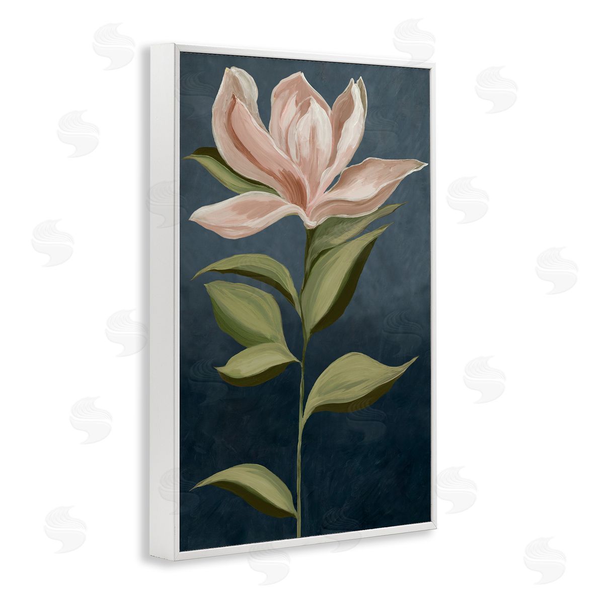 Pink Iris Petals White Frame Print Wall Art, Home Decor by Jacob Q