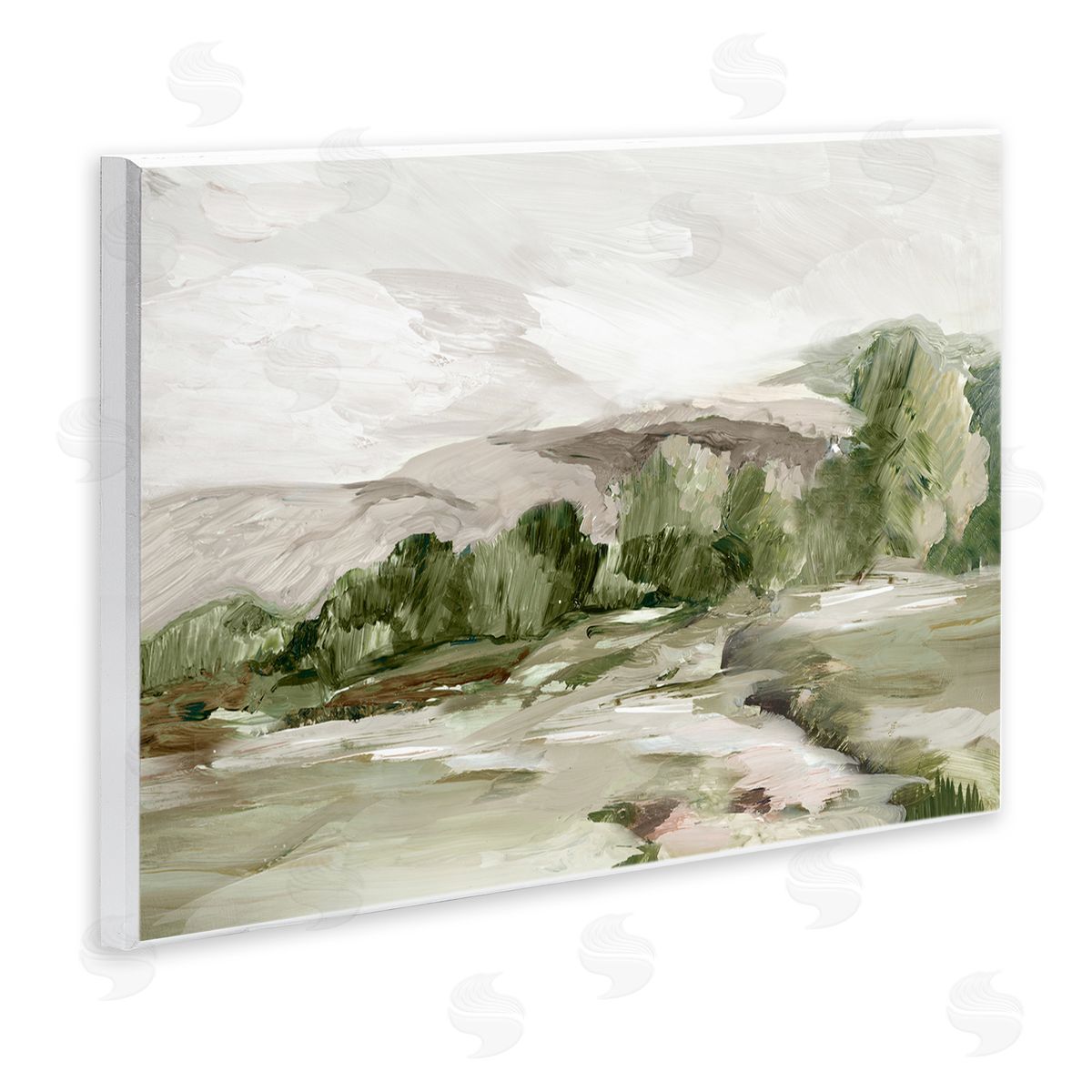 Tree Line From Afar Wood Plaque Wall Art, Home Decor by Lera