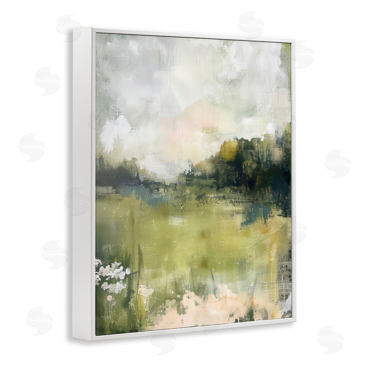 Scenic Faded Atmosphere White Frame Print Wall Art, Home Decor by Irena Orlov