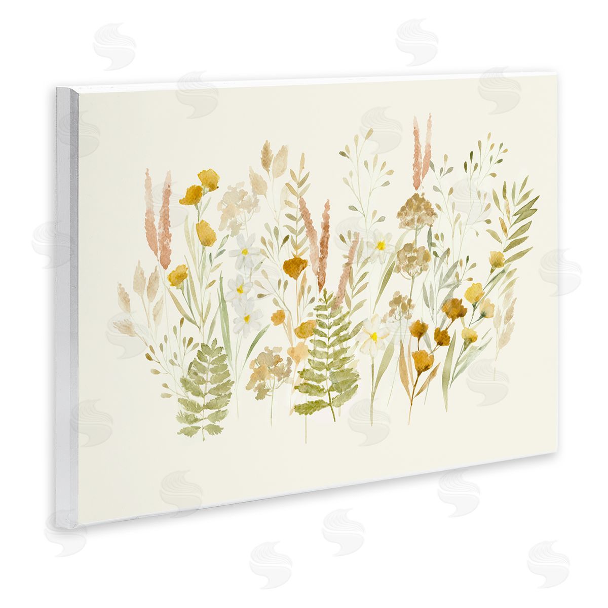 Wild Cottage Blooms Wood Plaque Wall Art, Home Decor by Hannah Dawson