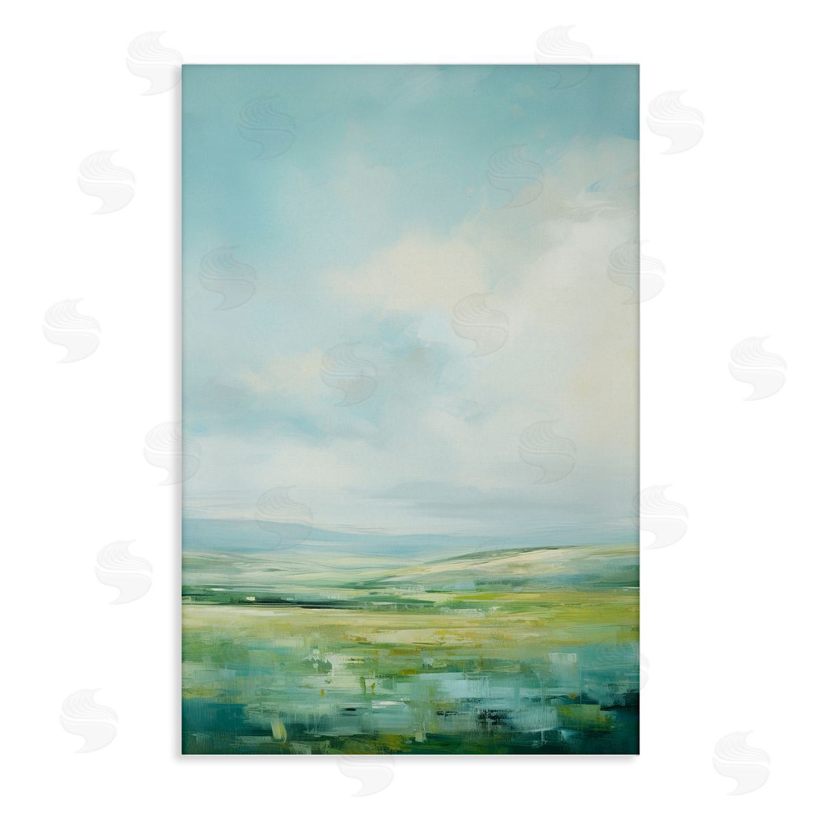Scenic Countryside Clouds Canvas Wall Art, Home Decor by Raymond Powers