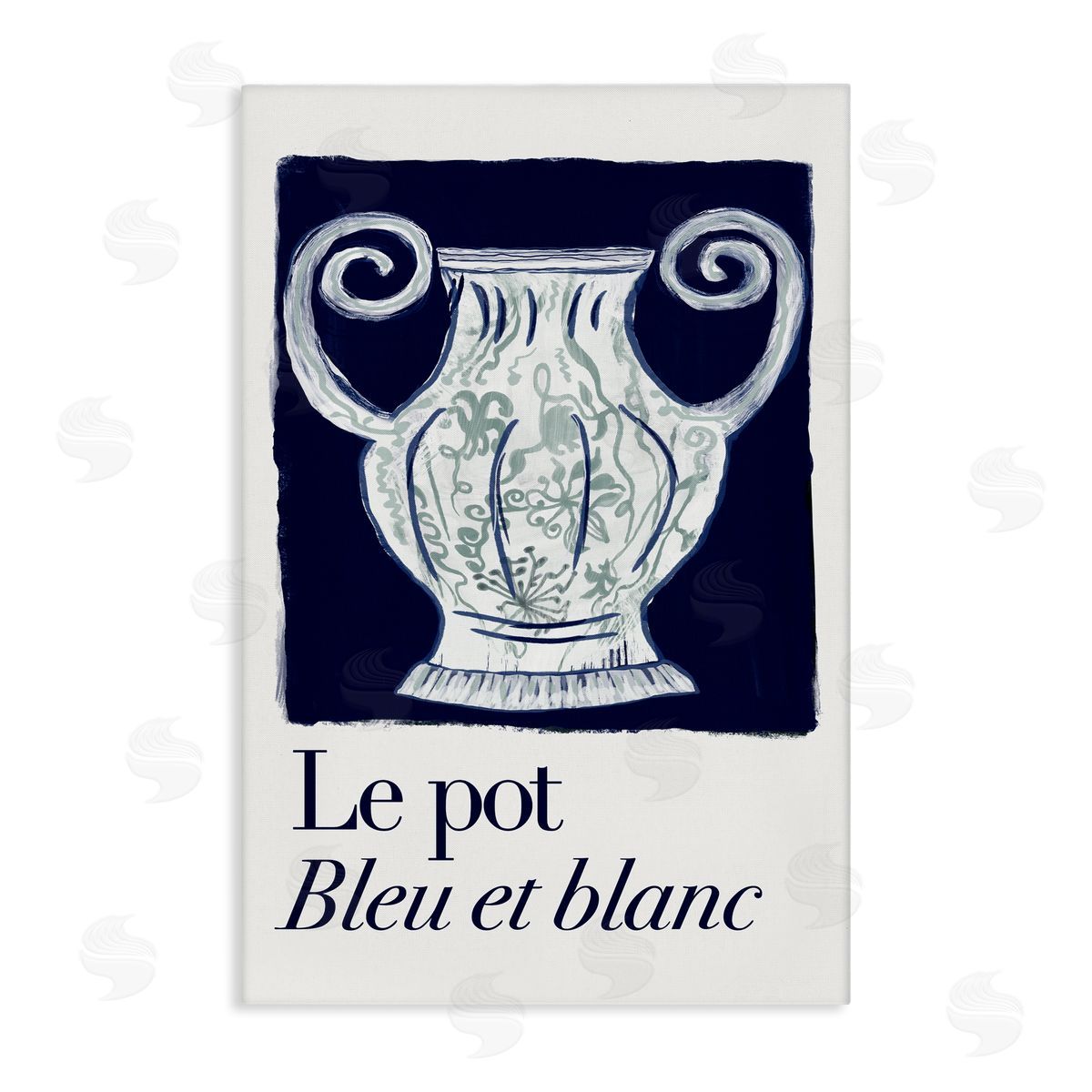 Le Pot Ornate Vase Canvas Wall Art, Home Decor by cartissi