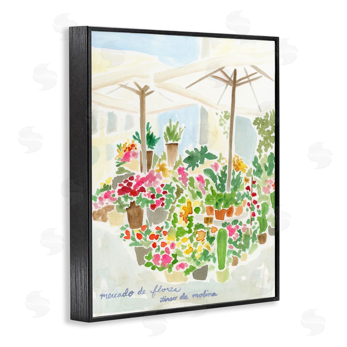 Canopy Covered Garden Black Frame Print Wall Art, Home Decor by June Erica Vess